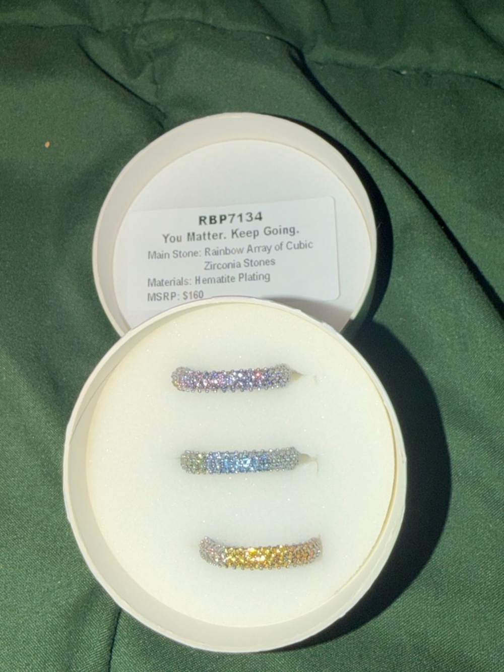 BP  Retro Mental Health Rings You Matter Keep Going